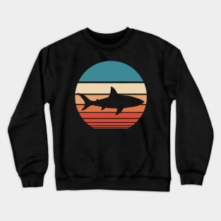 Shark Retro Sunset Crewneck Sweatshirt